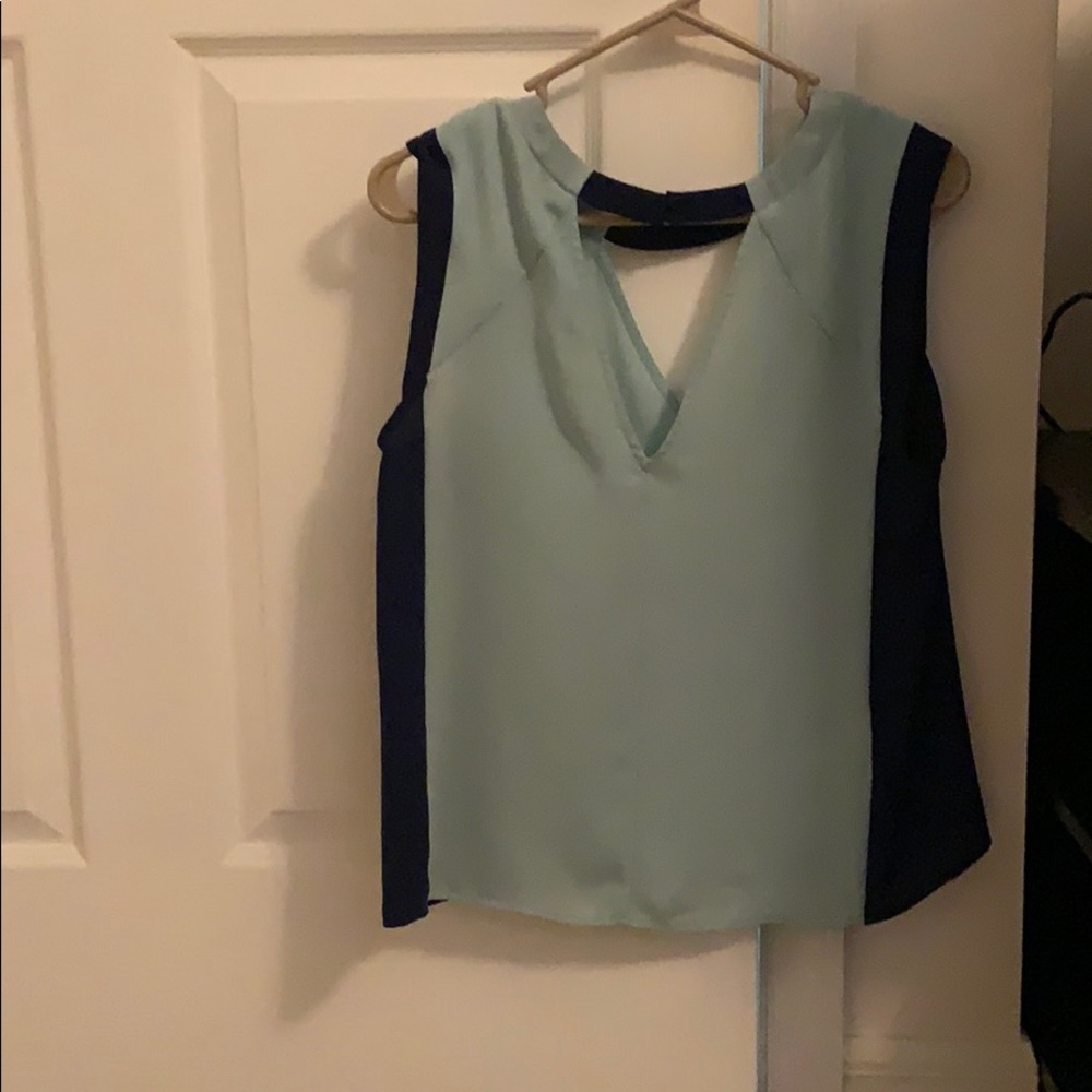 Blue and teal shirt